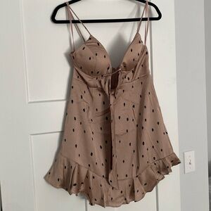 Angel bibs polkadot dress